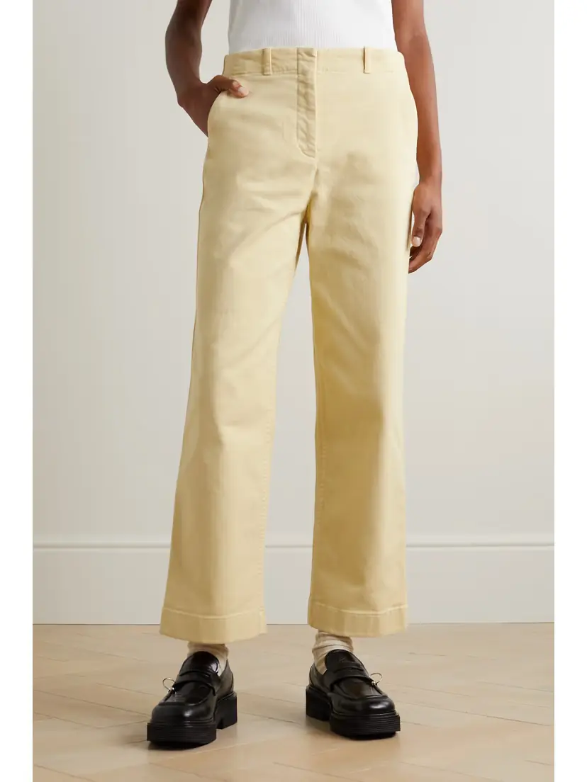 Loro Piana Cloutier Cotton-blend Twill Straight-leg Pants | Thumbnail 3