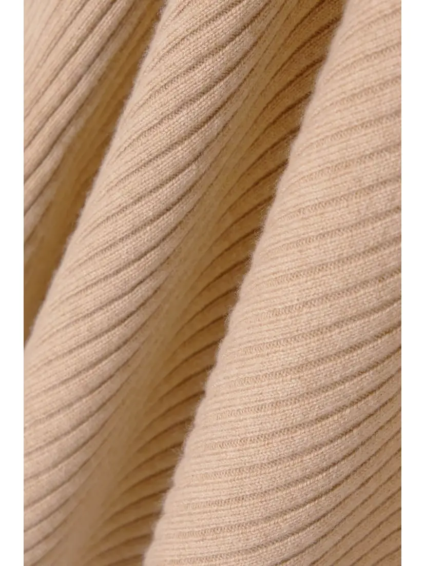 Loro Piana Asymmetric Ribbed Cashmere Midi Skirt | Thumbnail 4 Loro Piana Asymmetric Ribbed Cashmere Midi Skirt | Thumbnail 4