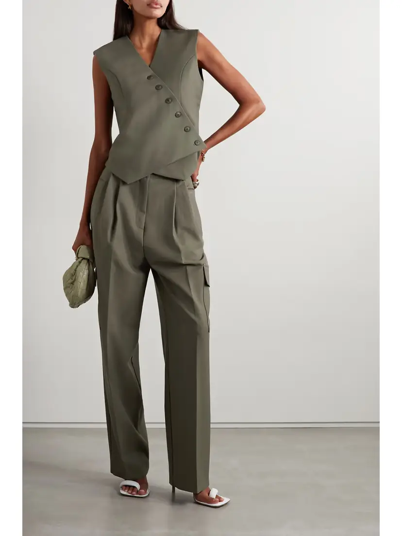 The Frankie Shop Maesa Asymmetric Woven Vest | Thumbnail 2 The Frankie Shop Maesa Asymmetric Woven Vest | Thumbnail 2