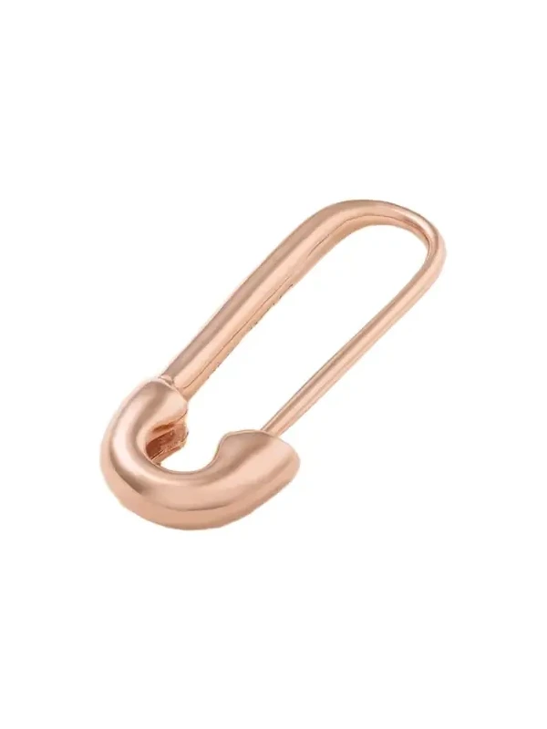 Safety Pin 18-karat Rose Gold Single Earring Safety Pin 18-karat Rose Gold Single Earring