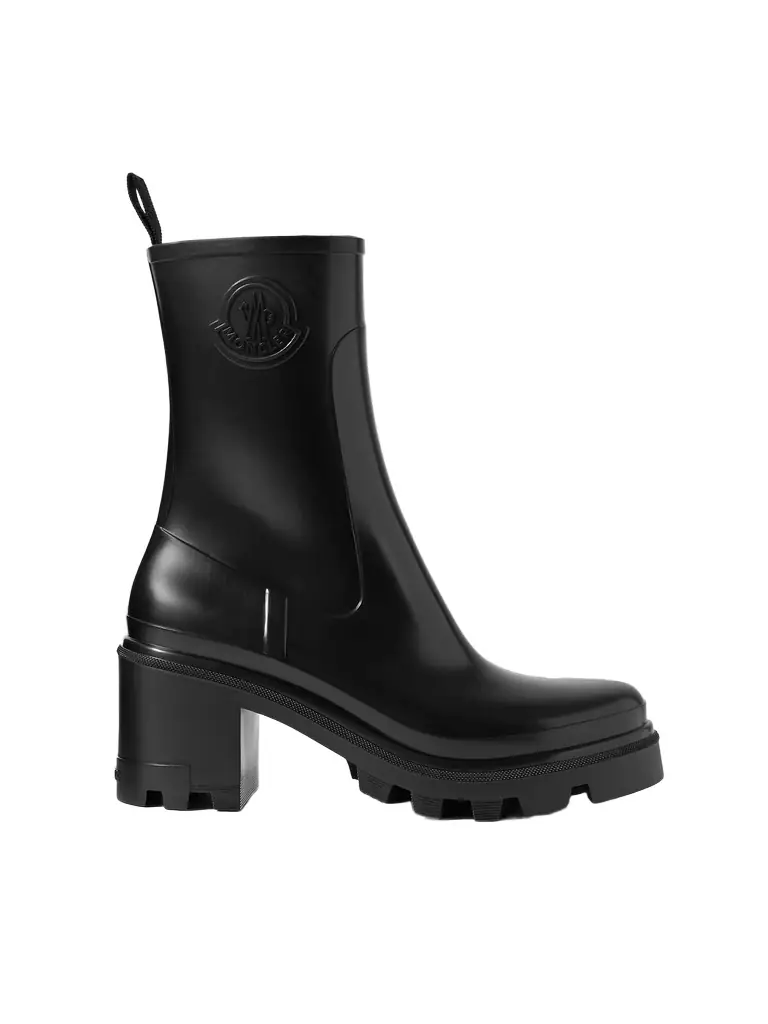Moncler Loftgrip Embossed Rubber Rain Boots | Image 1 Moncler Loftgrip Embossed Rubber Rain Boots | Image 1