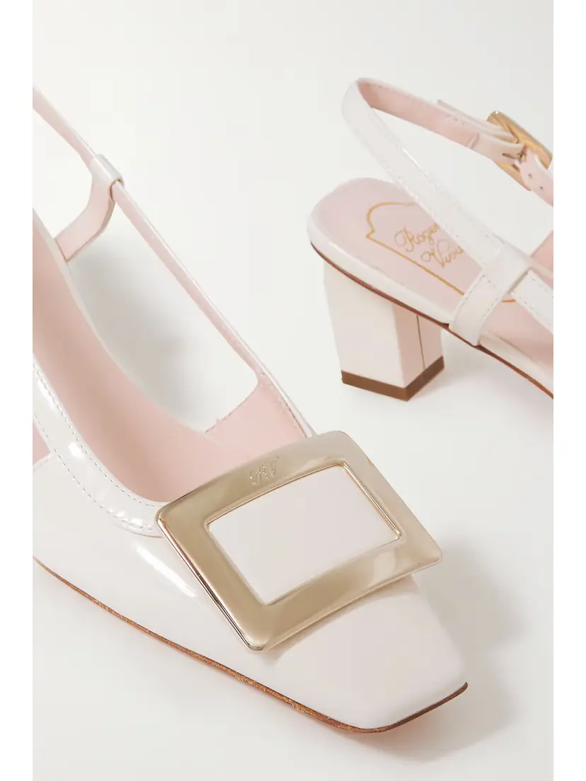 Roger Vivier Belle Vivier 45 Patent-leather Slingback Pumps | Thumbnail 4 Roger Vivier Belle Vivier 45 Patent-leather Slingback Pumps | Thumbnail 4