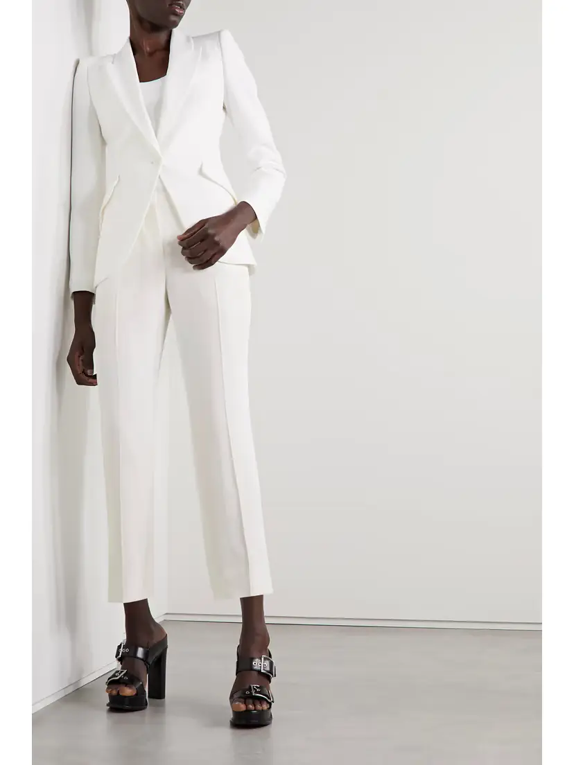 Alexander McQueen Crepe Straight-leg Pants | Thumbnail 2