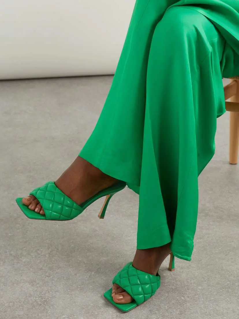 Bottega Veneta Quilted Leather Mules | Thumbnail 2 Bottega Veneta Quilted Leather Mules | Thumbnail 2