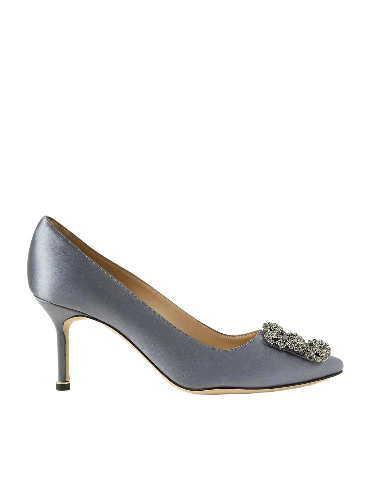 Hangisi 70 Crystal-embellished Satin Pumps