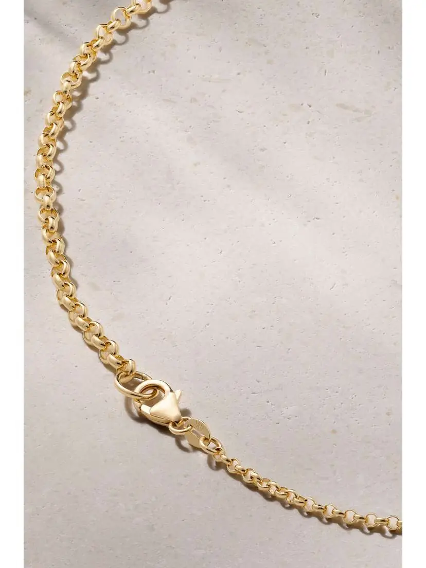 Foundrae Wholeness 18-karat Gold, Enamel And Diamond Necklace | Thumbnail 3 Foundrae Wholeness 18-karat Gold, Enamel And Diamond Necklace | Thumbnail 3