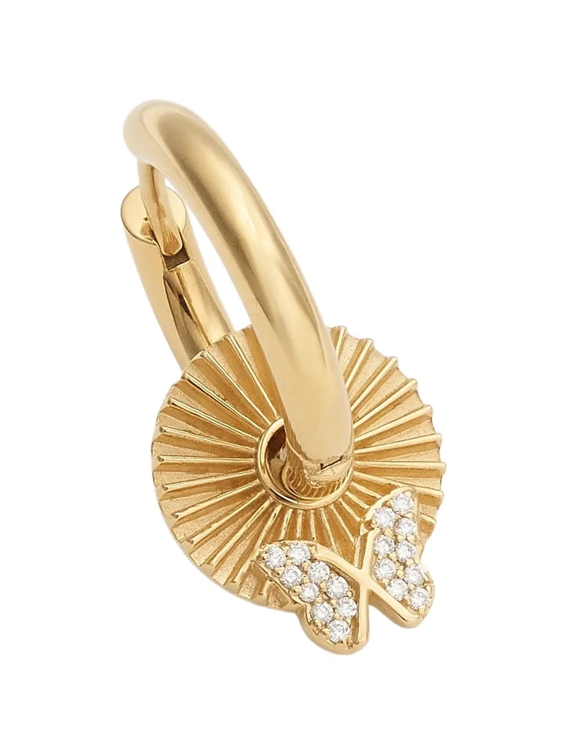 Reverie 18-karat Gold Diamond Single Hoop Earring