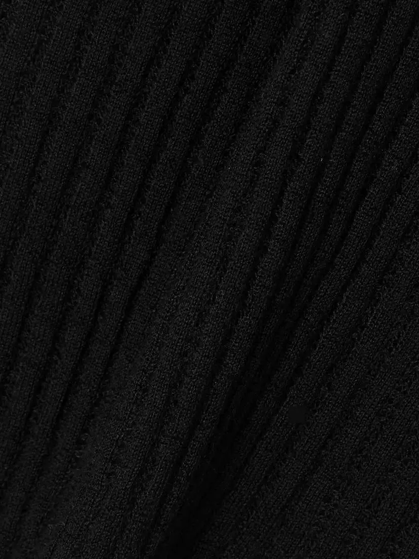 Gabriela Hearst Nevin Pointelle-knit Cashmere And Silk-blend Tank - Black | Thumbnail 4 Gabriela Hearst Nevin Pointelle-knit Cashmere And Silk-blend Tank - Black | Thumbnail 4