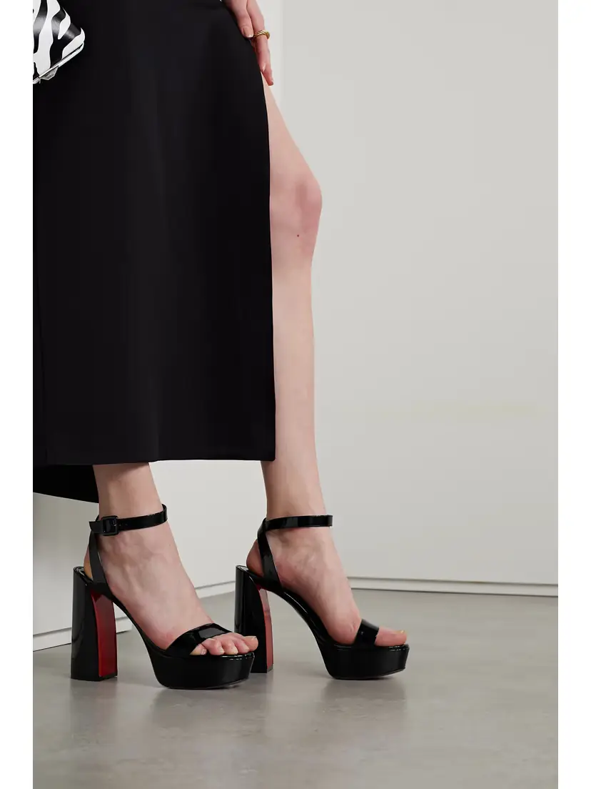 Christian Louboutin Movida Sabina 130 Patent-leather Platform Sandals | Thumbnail 2 Christian Louboutin Movida Sabina 130 Patent-leather Platform Sandals | Thumbnail 2