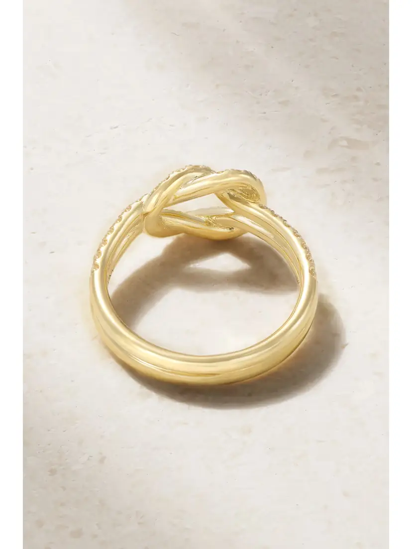 Anita Ko Knot 18-karat Gold Diamond Ring | Thumbnail 3 Anita Ko Knot 18-karat Gold Diamond Ring | Thumbnail 3