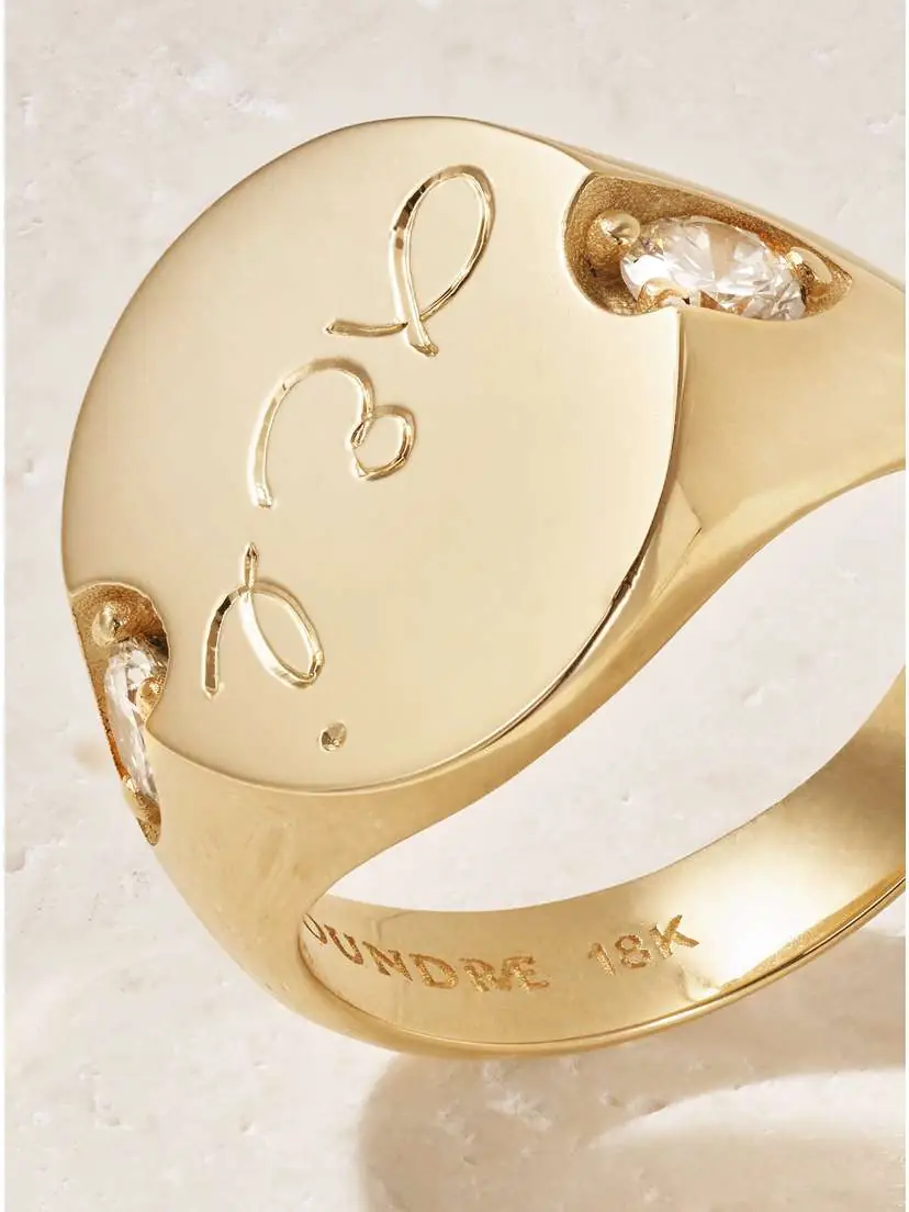 Foundrae 18-karat Gold Diamond Ring | Thumbnail 4 Foundrae 18-karat Gold Diamond Ring | Thumbnail 4