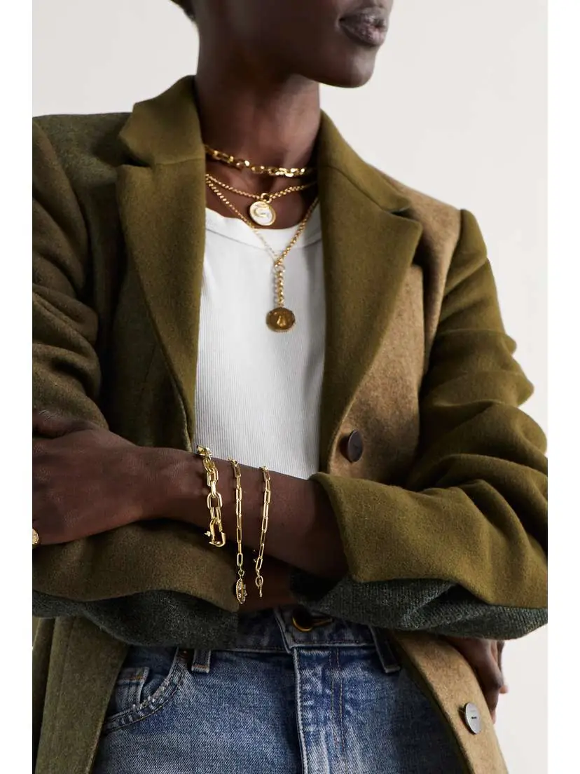 Foundrae Medium Strong Hearts 18-karat Gold Bracelet | Thumbnail 4