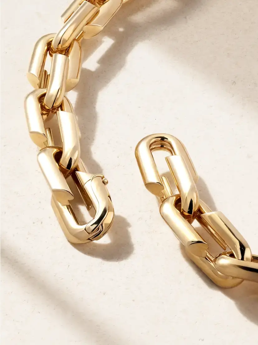 Foundrae Oversized Strong Hearts 18-karat Gold Necklace | Thumbnail 3