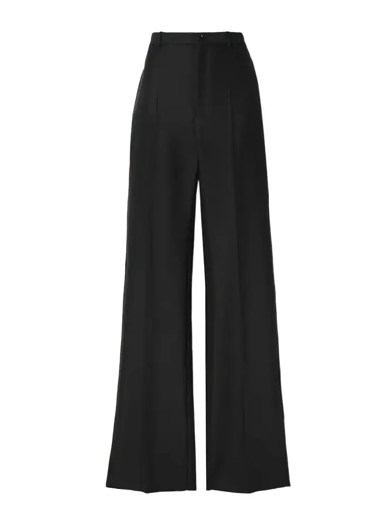 Balenciaga Wool And Mohair-blend Wide-leg Pants | Image 1 Balenciaga Wool And Mohair-blend Wide-leg Pants | Image 1
