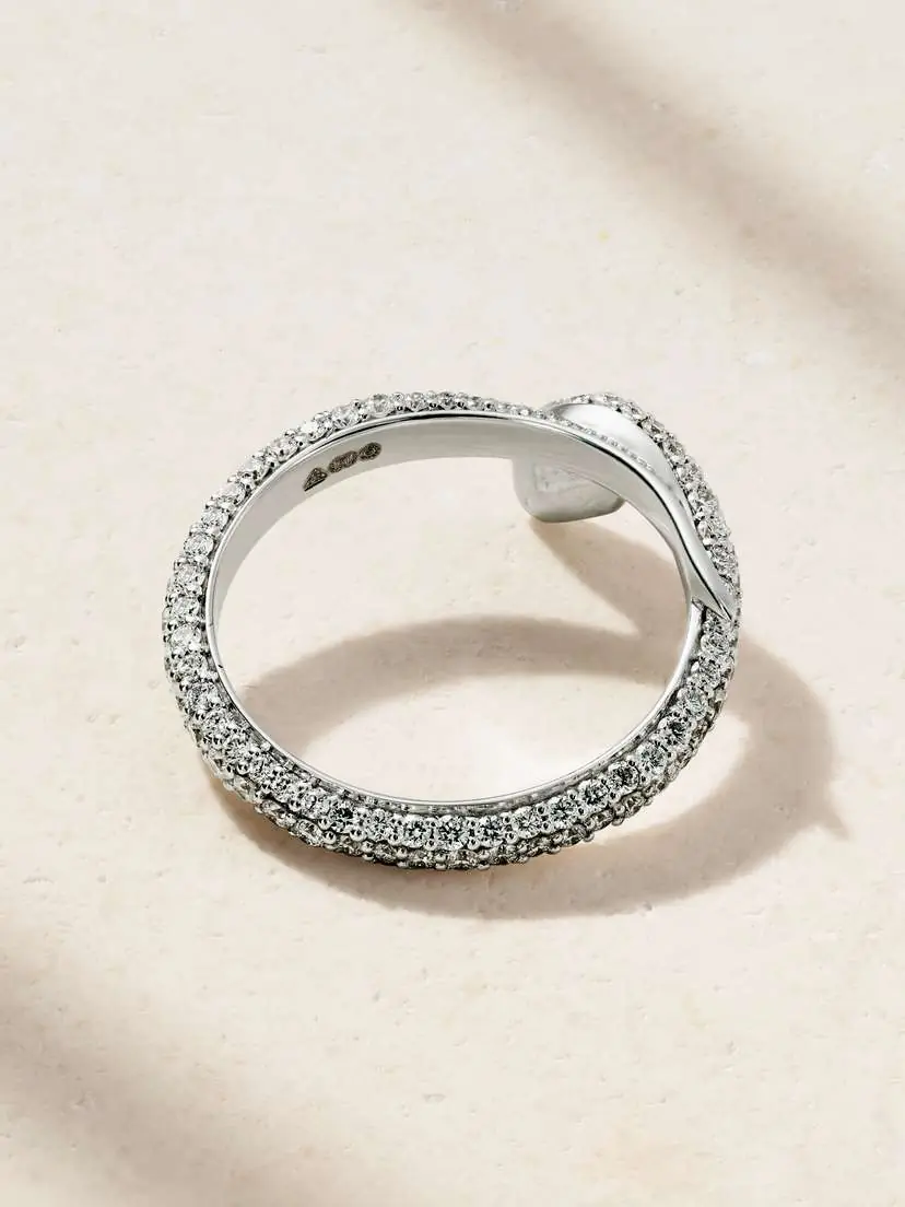 Foundrae Wholeness 18-karat White Gold Diamond Ring | Thumbnail 3 Foundrae Wholeness 18-karat White Gold Diamond Ring | Thumbnail 3