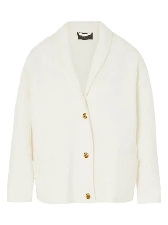 Loro Piana Shana Waffle-knit Cotton Cardigan