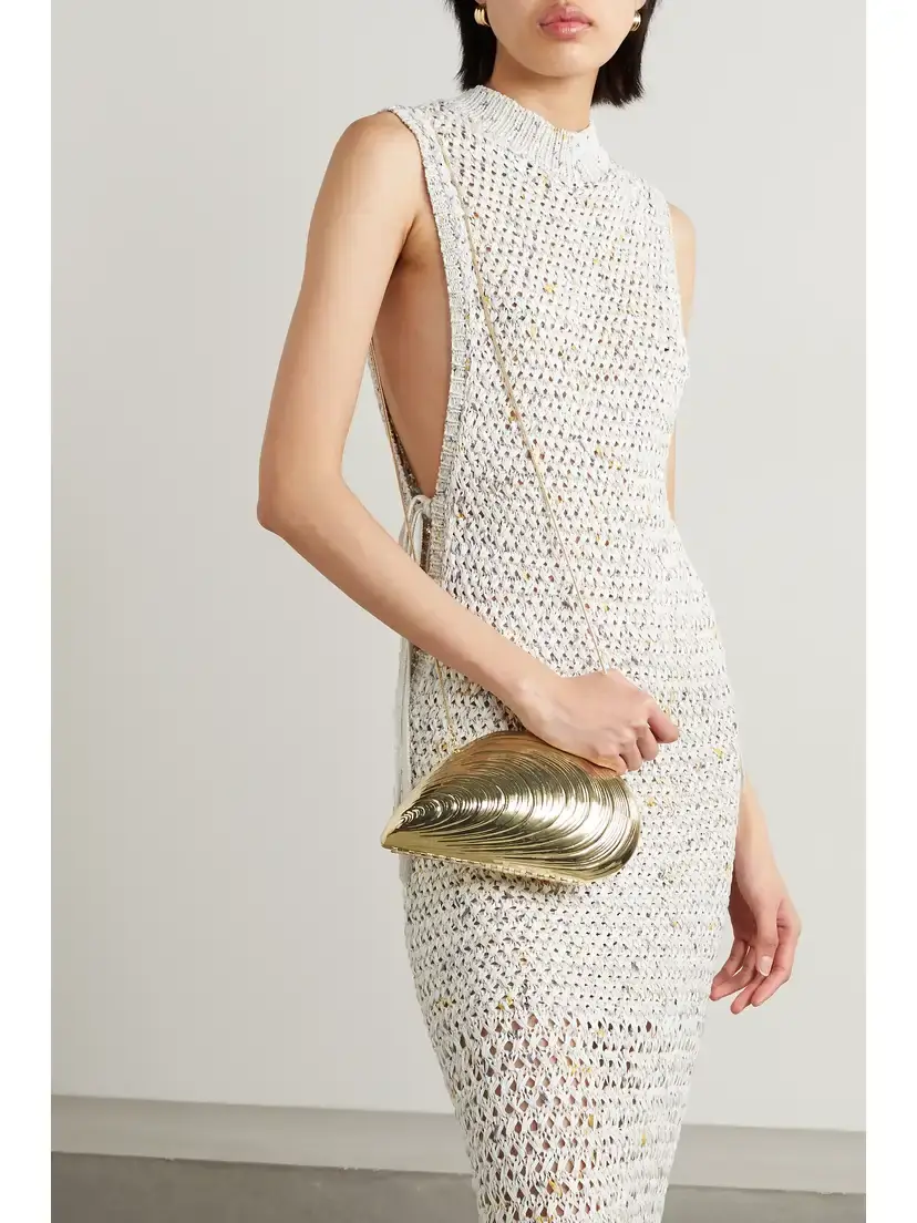 Simkhai Bridget Gold-tone Clutch | Thumbnail 2 Simkhai Bridget Gold-tone Clutch | Thumbnail 2