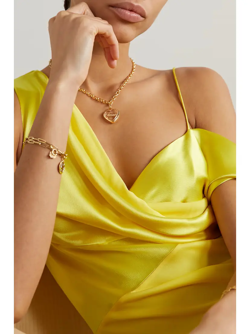Foundrae Amate 18-karat Gold, Quartz And Diamond Pendant | Thumbnail 2 Foundrae Amate 18-karat Gold, Quartz And Diamond Pendant | Thumbnail 2