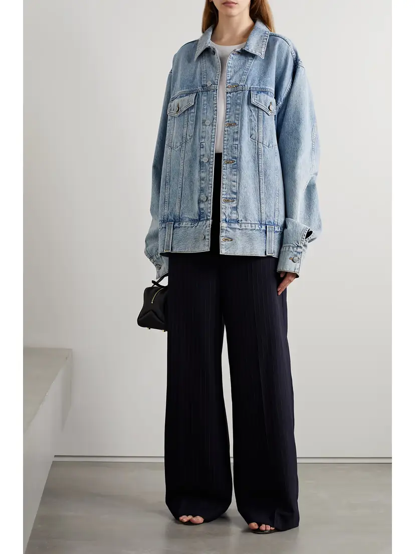 Khaite Grizzo Oversized Denim Jacket | Thumbnail 2 Khaite Grizzo Oversized Denim Jacket | Thumbnail 2