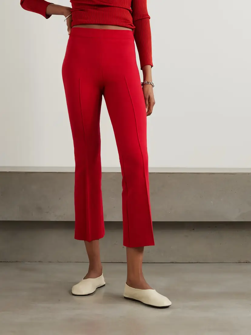 HIGH SPORT Kick Cropped Stretch-cotton Flared Pants | Thumbnail 3 HIGH SPORT Kick Cropped Stretch-cotton Flared Pants | Thumbnail 3