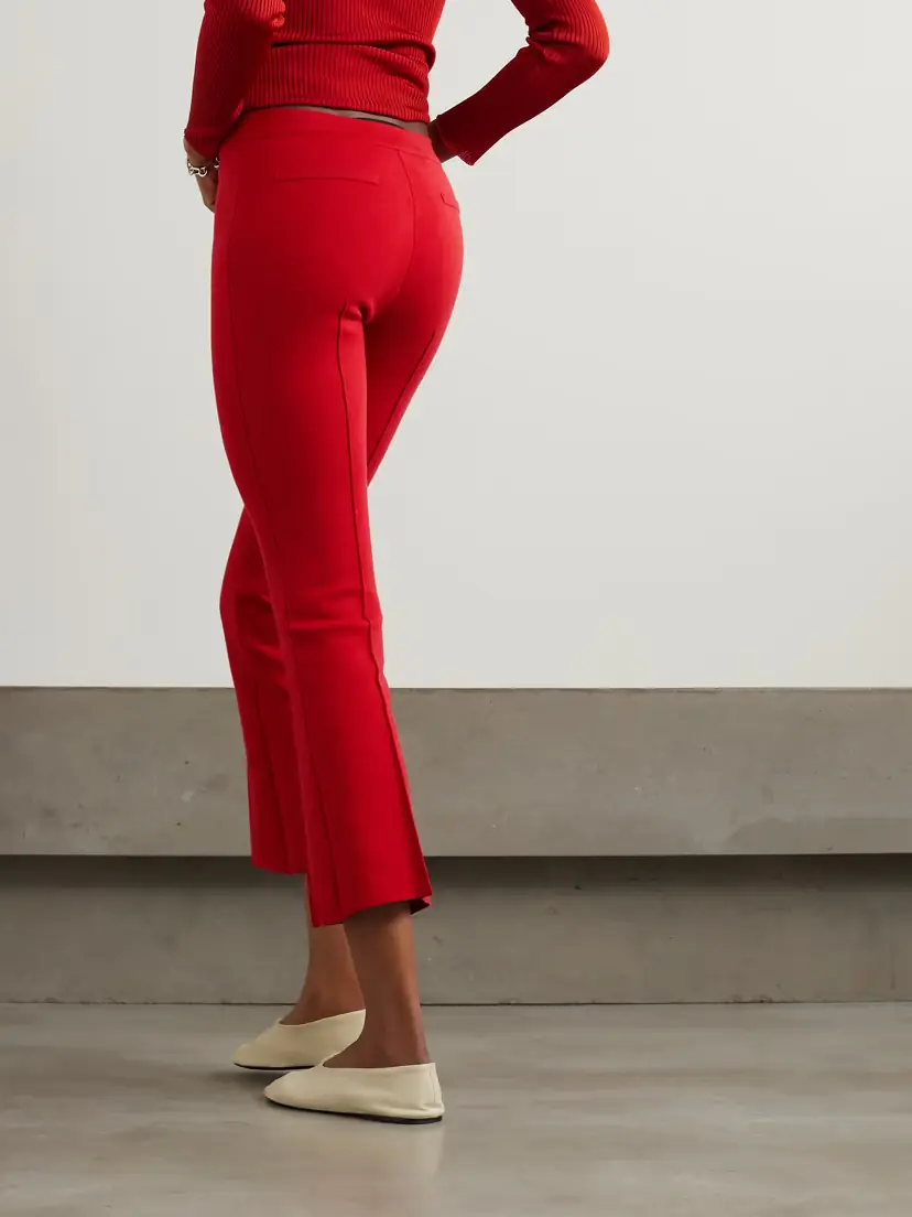 HIGH SPORT Kick Cropped Stretch-cotton Flared Pants | Thumbnail 4 HIGH SPORT Kick Cropped Stretch-cotton Flared Pants | Thumbnail 4