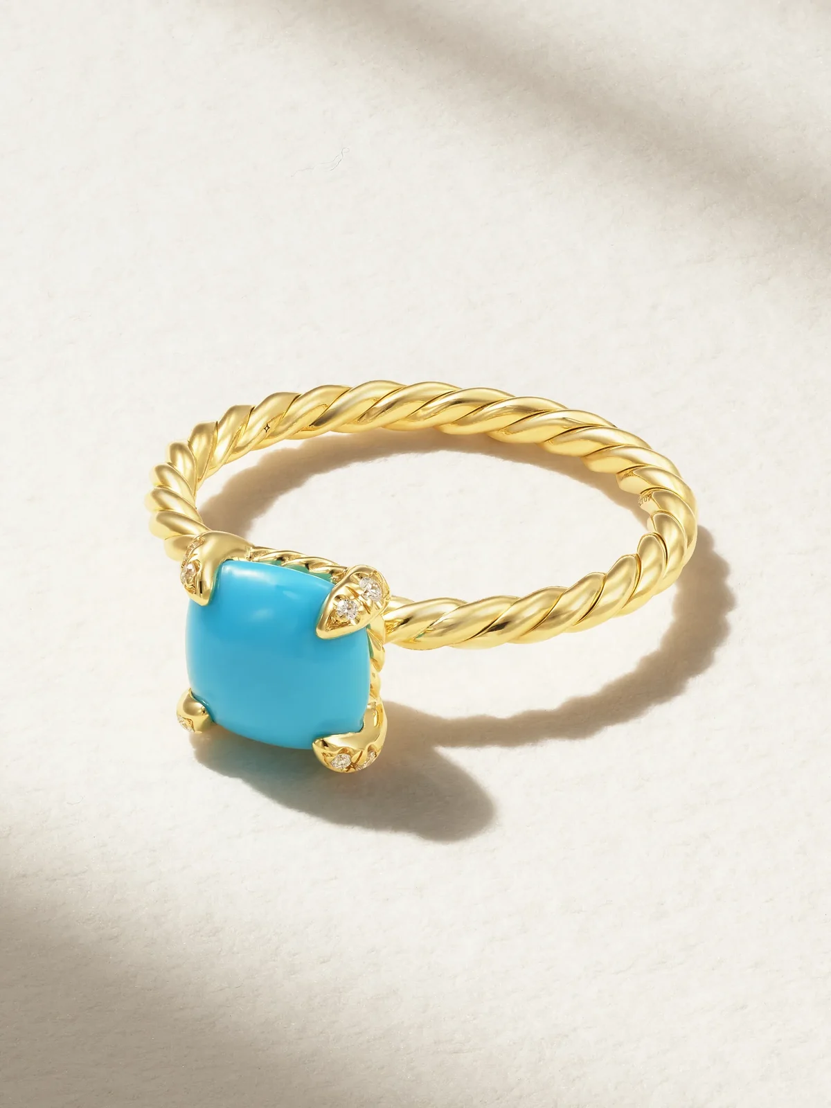 Châtelaine®18-karat Gold, Turquoise And Diamond Ring