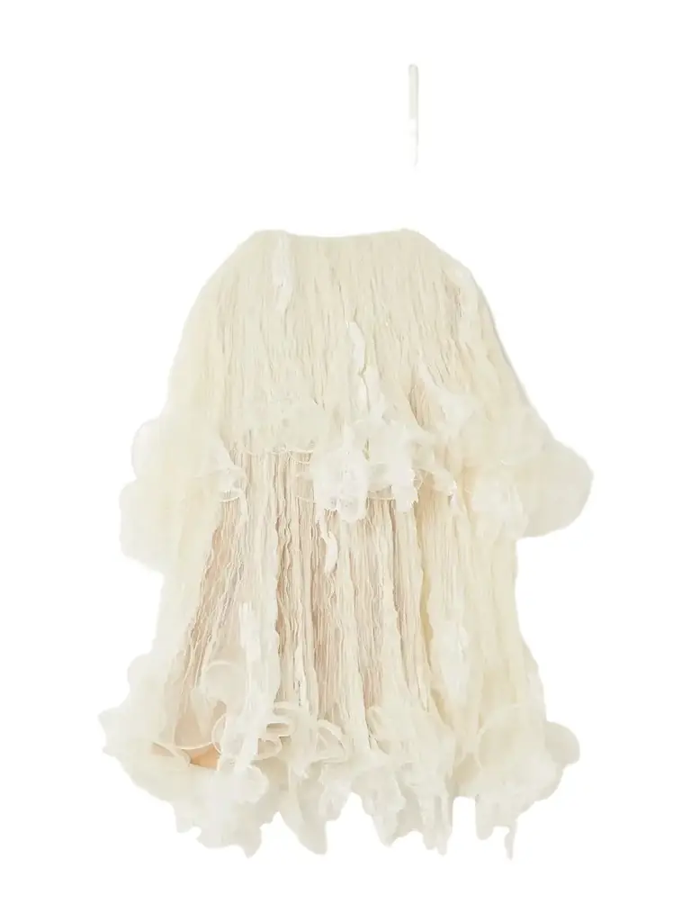Danielle Frankel Wendell Tiered Ruffled Lace And Tulle Mini Dress | Image 1 Danielle Frankel Wendell Tiered Ruffled Lace And Tulle Mini Dress | Image 1