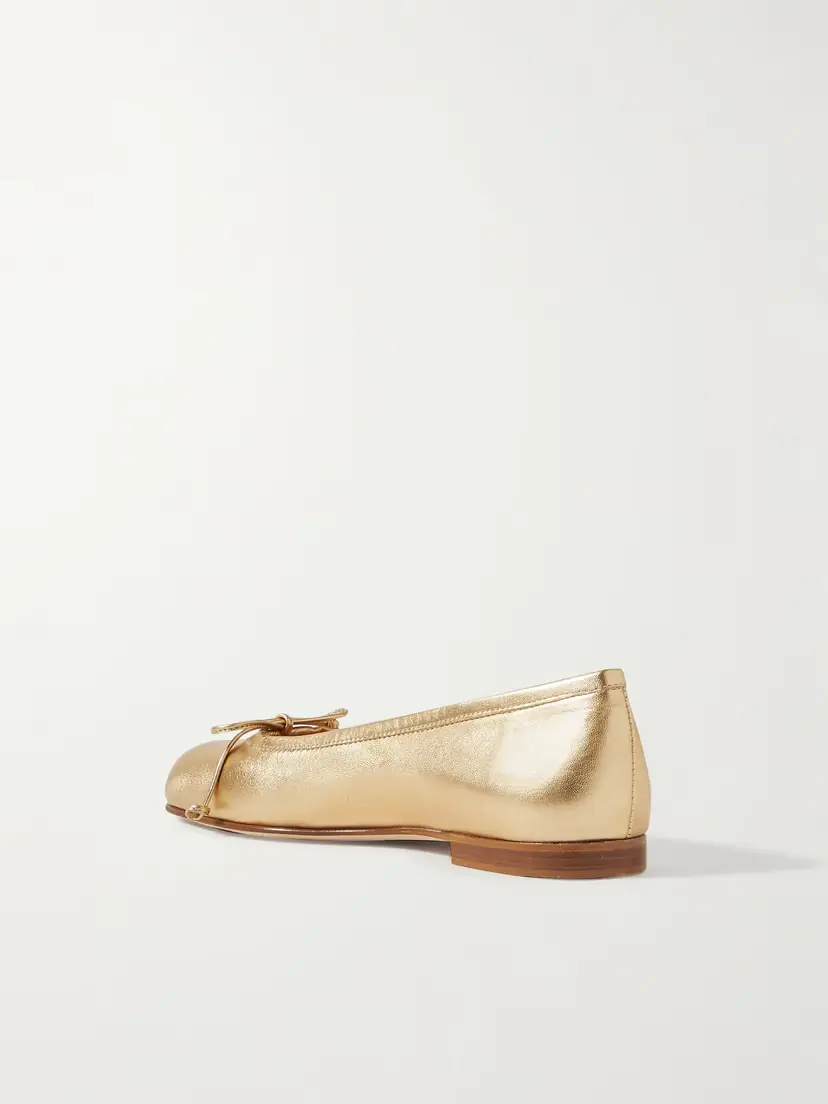 Manolo Blahnik Veralli Metallic Leather Ballet Flats | Thumbnail 3 Manolo Blahnik Veralli Metallic Leather Ballet Flats | Thumbnail 3