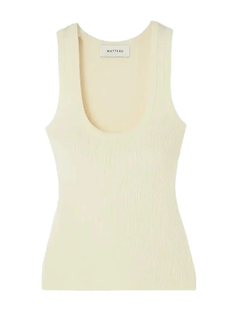 + Net Sustain Ribbed-knit Tank + Net Sustain Ribbed-knit Tank