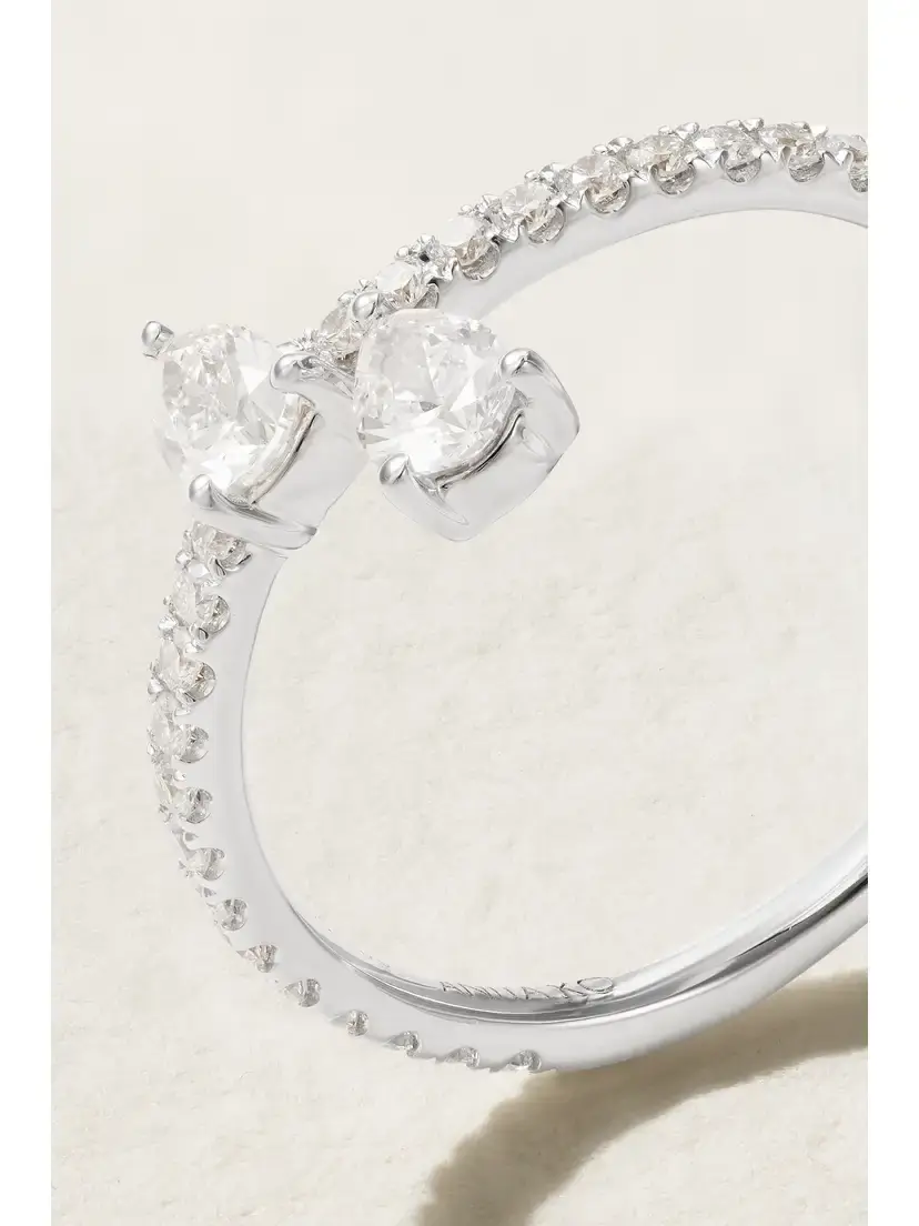 Anita Ko Princess 18-karat White Gold Diamond Ring | Thumbnail 4 Anita Ko Princess 18-karat White Gold Diamond Ring | Thumbnail 4
