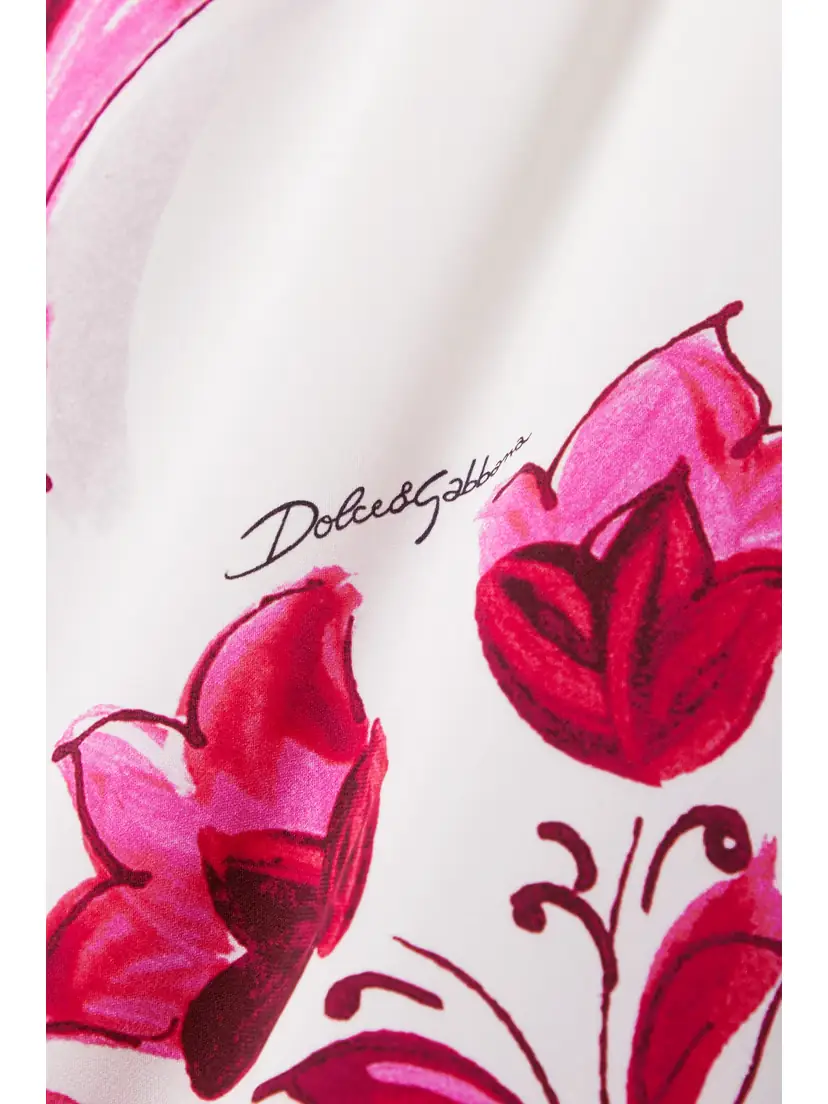 Dolce & Gabbana Maiolica Printed Silk-blend Crepe De Chine Midi Skirt | Thumbnail 4 Dolce & Gabbana Maiolica Printed Silk-blend Crepe De Chine Midi Skirt | Thumbnail 4