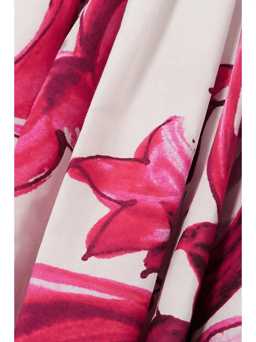 Dolce & Gabbana Maiolica Pleated Printed Cotton-poplin Maxi Dress | Thumbnail 4