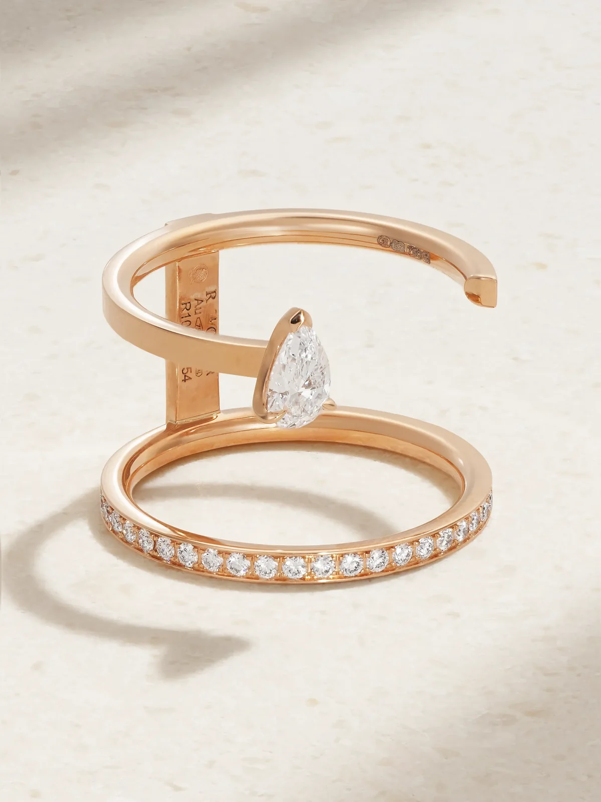 Serti Sur Vide 18-karat Rose Gold Diamond Ring Serti Sur Vide 18-karat Rose Gold Diamond Ring