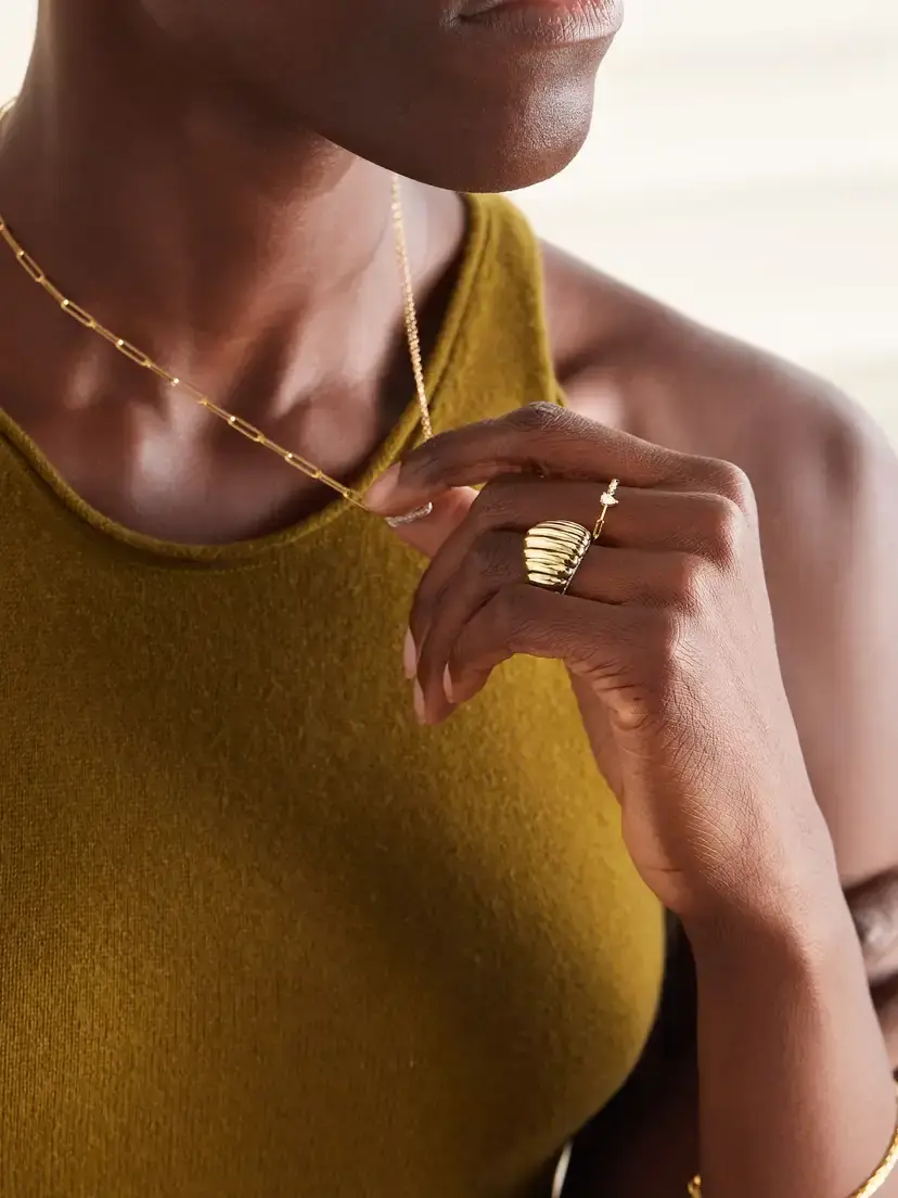 Yvonne Léon 9-karat White And Yellow Gold Diamond Ring | Thumbnail 5 Yvonne Léon 9-karat White And Yellow Gold Diamond Ring | Thumbnail 5