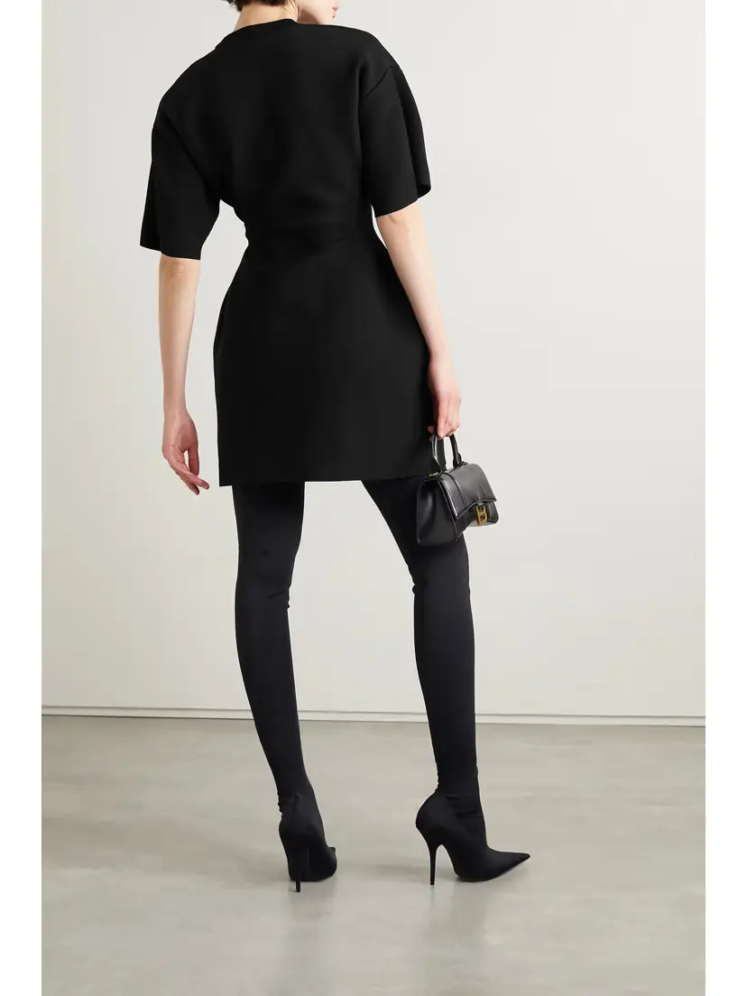 Balenciaga Hourglass Stretch-ponte Mini Dress | Thumbnail 3 Balenciaga Hourglass Stretch-ponte Mini Dress | Thumbnail 3