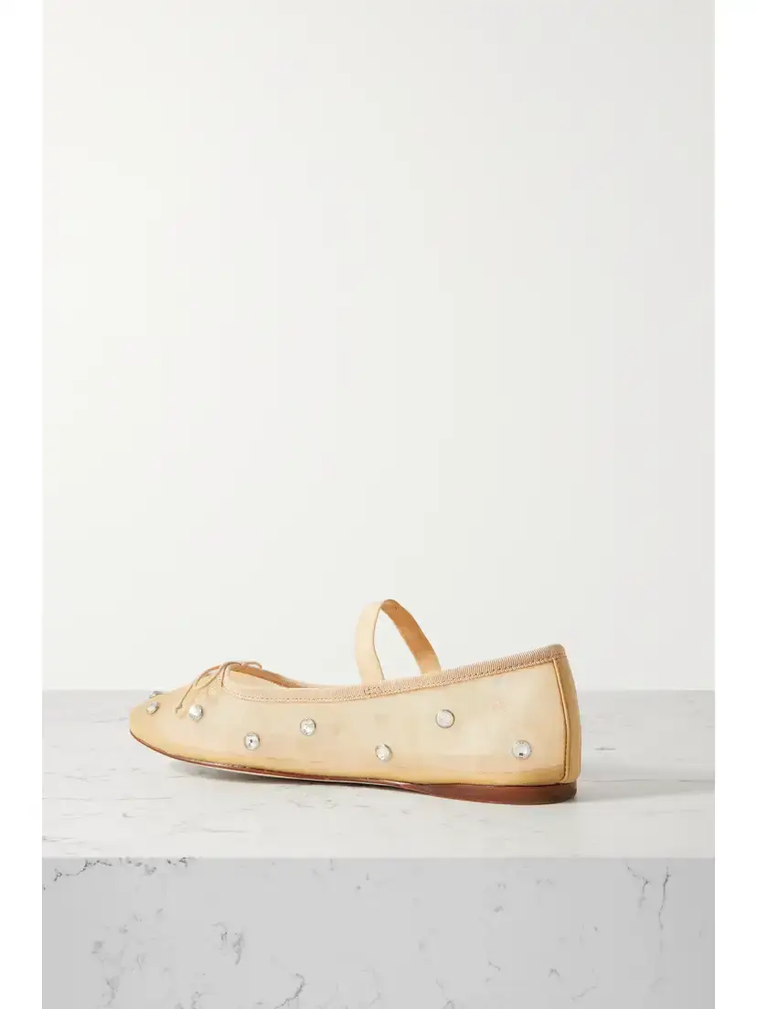 Loeffler Randall Leonie Crystal-embellished Mesh Ballet Flats | Thumbnail 3 Loeffler Randall Leonie Crystal-embellished Mesh Ballet Flats | Thumbnail 3