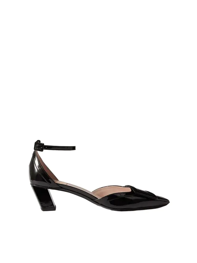 Roger Vivier Belle Vivier 45 Patent-leather Pumps