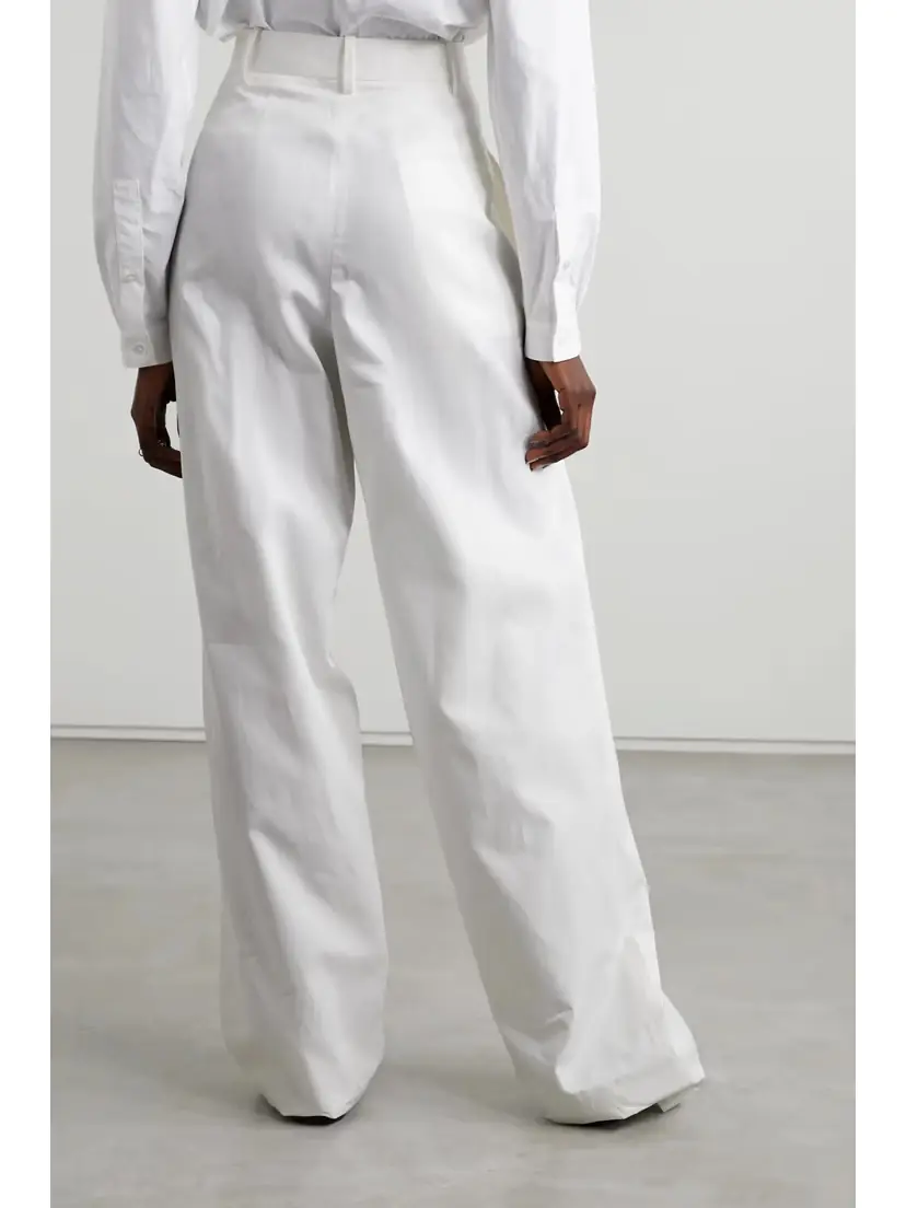The Row Bufus Pleated Cotton-poplin Straight-leg Pants | Thumbnail 3 The Row Bufus Pleated Cotton-poplin Straight-leg Pants | Thumbnail 3