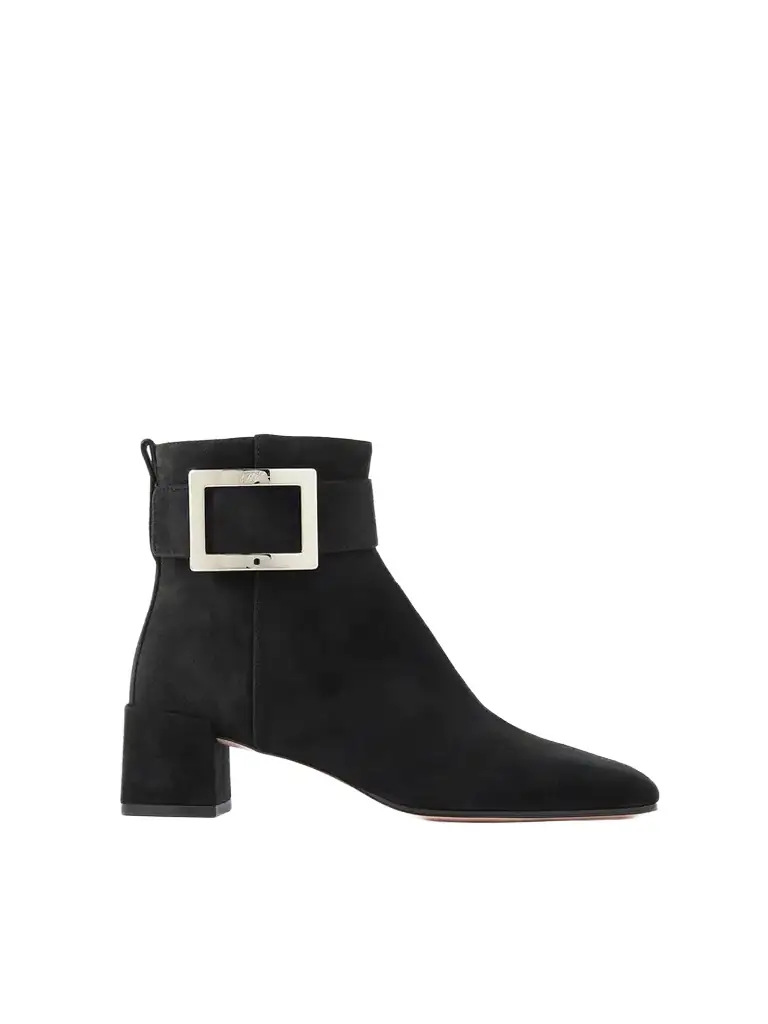 Roger Vivier So Vivier Buckled Suede Ankle Boots | Image 1 Roger Vivier So Vivier Buckled Suede Ankle Boots | Image 1