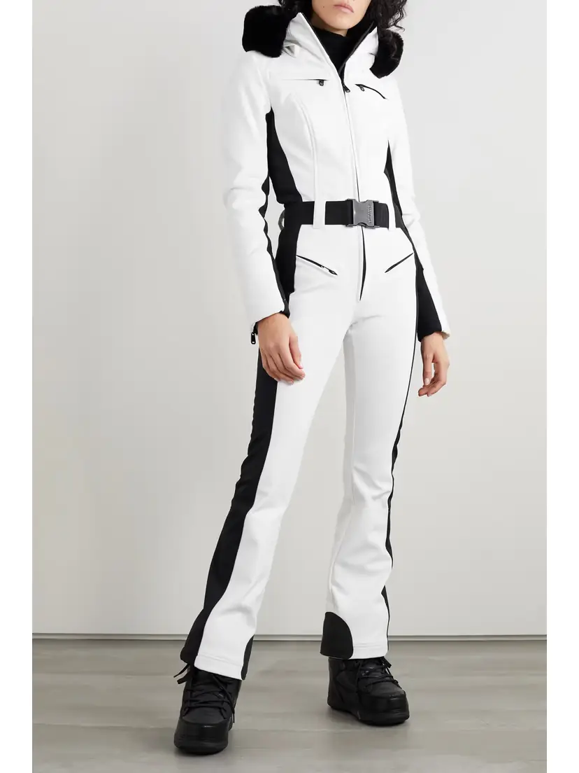 Goldbergh Parry Belted Hooded Plush-trimmed Ski Suit | Thumbnail 2 Goldbergh Parry Belted Hooded Plush-trimmed Ski Suit | Thumbnail 2