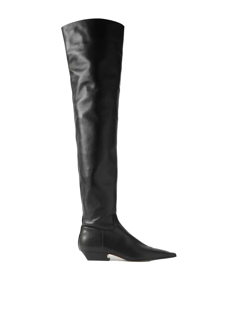 Khaite Marfa Leather Over-the-knee Boots | Thumbnail 1 Khaite Marfa Leather Over-the-knee Boots | Thumbnail 1