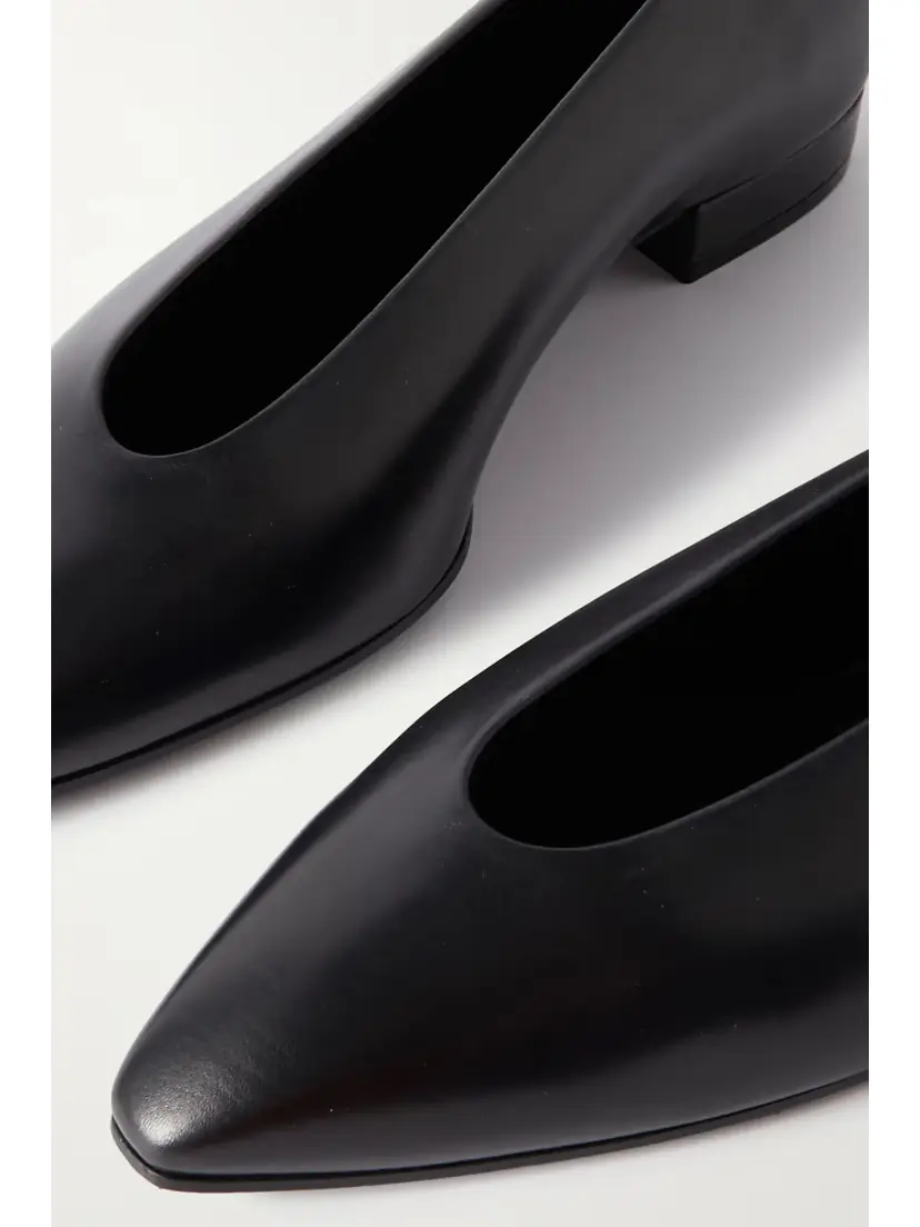 Loro Piana Rebecca Leather Point-toe Flats | Thumbnail 4