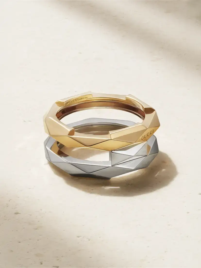Gucci Link To Love 18-karat White And Yellow Gold Ring | Image 1 Gucci Link To Love 18-karat White And Yellow Gold Ring | Image 1