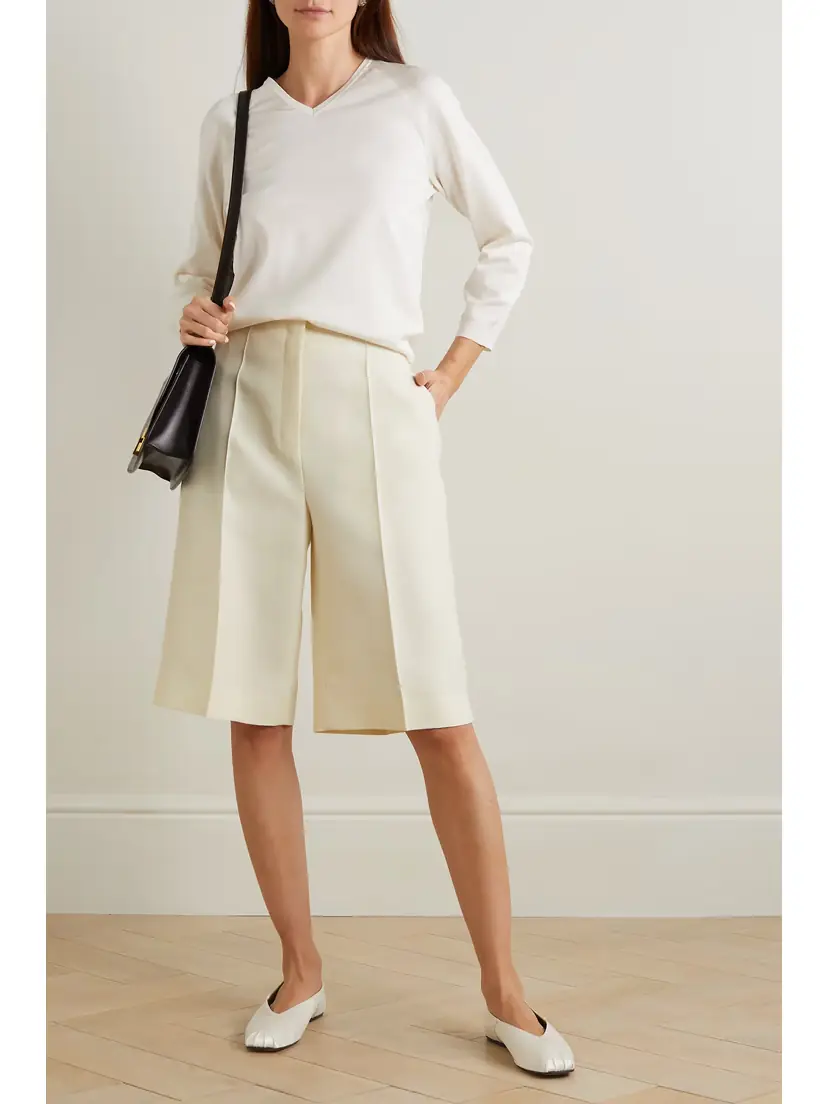 The Row Flash Wool And Silk-blend Shorts | Thumbnail 2