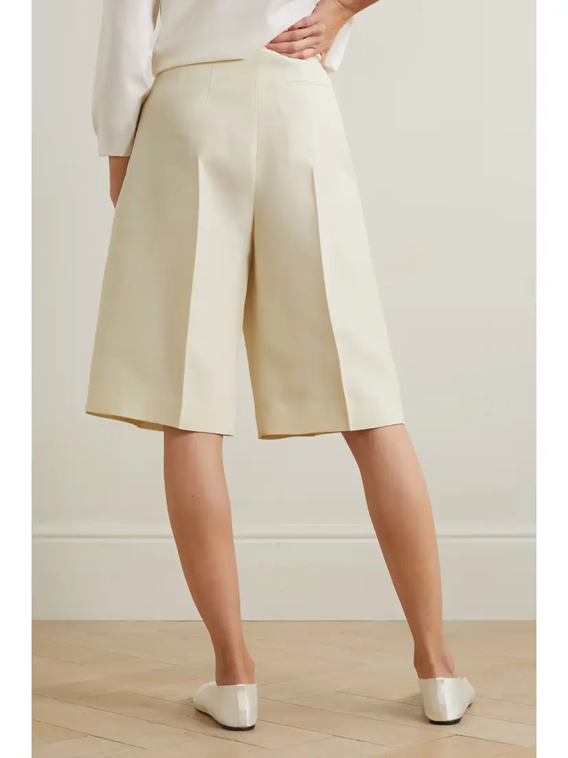 The Row Flash Wool And Silk-blend Shorts | Thumbnail 3