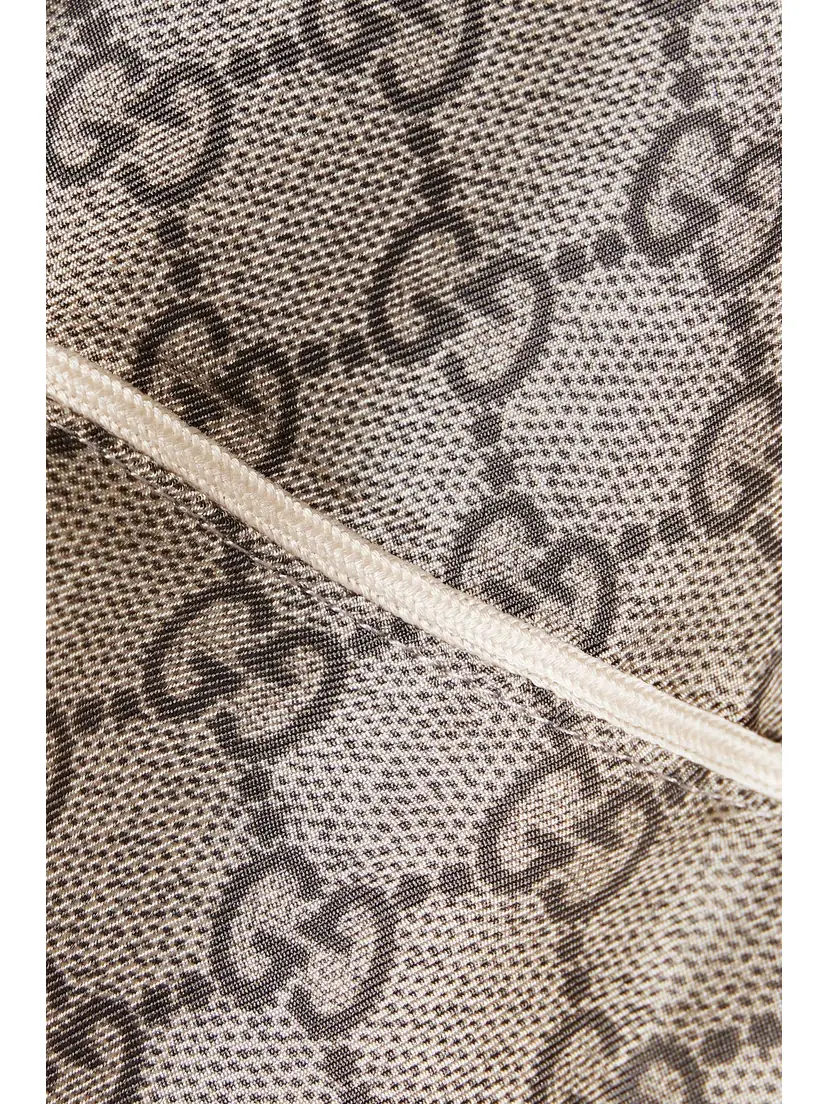 Gucci Cropped Silk-satin Jacquard Wide-leg Pants | Thumbnail 5