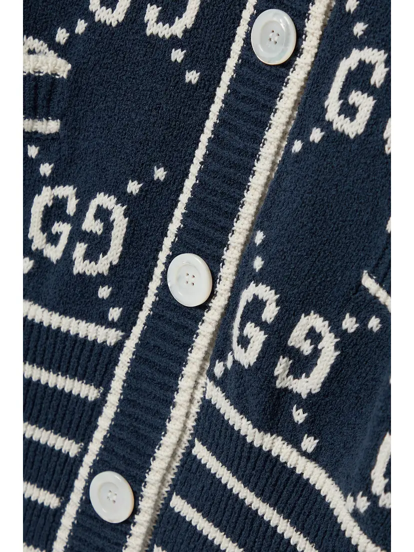Gucci Cotton-blend Jacquard Cardigan | Thumbnail 4 Gucci Cotton-blend Jacquard Cardigan | Thumbnail 4