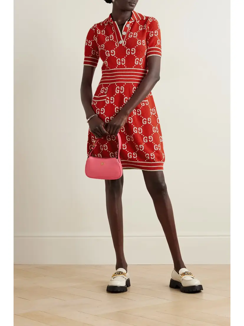 Gucci Cotton-blend Jacquard Mini Dress | Thumbnail 2 Gucci Cotton-blend Jacquard Mini Dress | Thumbnail 2