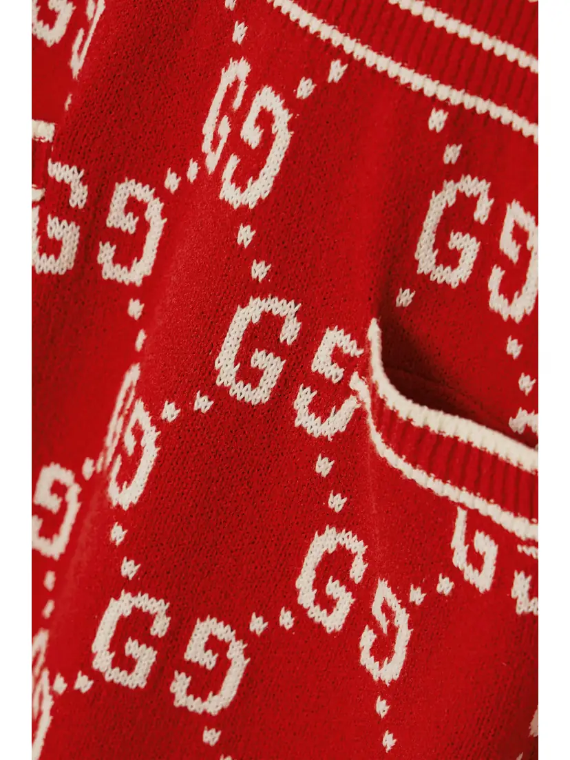 Gucci Cotton-blend Jacquard Mini Dress | Thumbnail 4 Gucci Cotton-blend Jacquard Mini Dress | Thumbnail 4