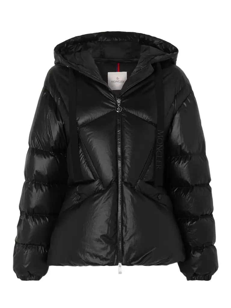 Moncler Seine Hooded Quilted Padded Glossed-shell Down Jacket | Image 1 Moncler Seine Hooded Quilted Padded Glossed-shell Down Jacket | Image 1